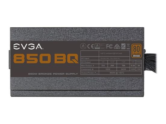 Imagen de EVGA 850 BQ - Fuente de alimentación (interna) - 80 PLUS Bronze